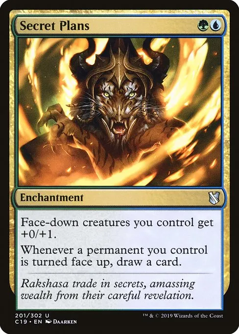 Secret Plans · Commander 2019 201/302