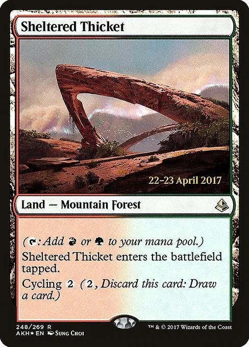 Sheltered Thicket · Amonkhet Promos 248s/77
