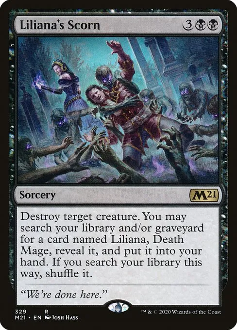 Liliana's Scorn · Core Set 2021 329/397