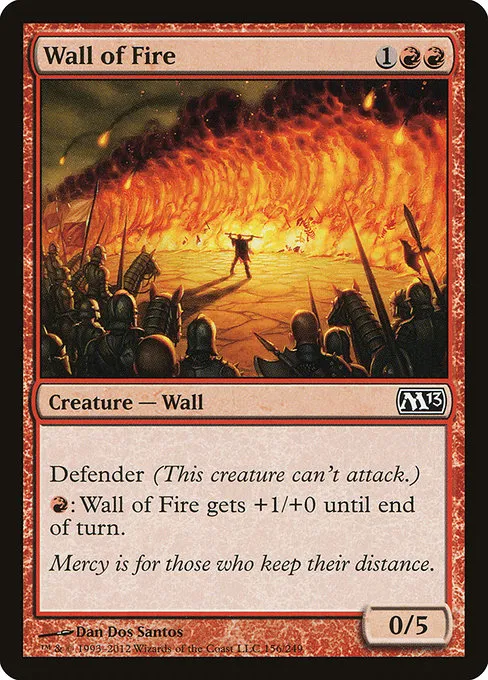 Wall of Fire · Magic 2013 156/249