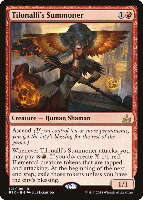 Tilonalli's Summoner · Rivals of Ixalan Promos 121p/98