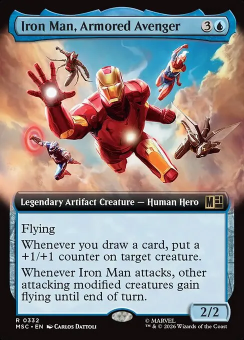 Iron Man, Armored Avenger · Marvel Super Heroes Commander 332/9