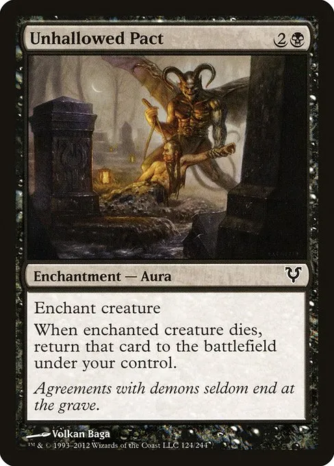 Unhallowed Pact · Avacyn Restored 124/244