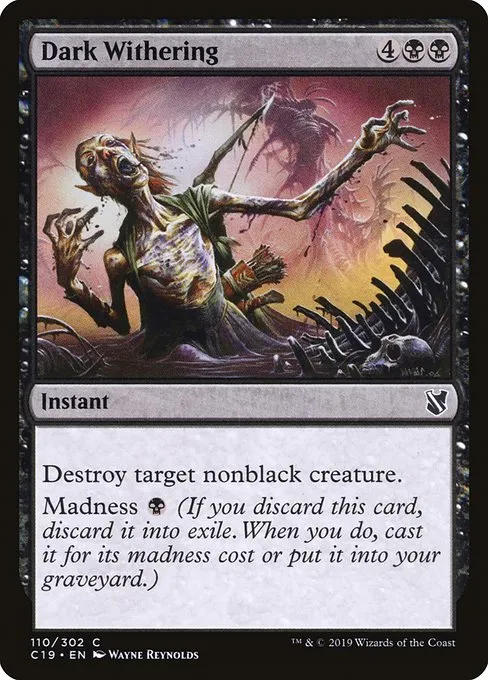 Dark Withering · Commander 2019 110/302