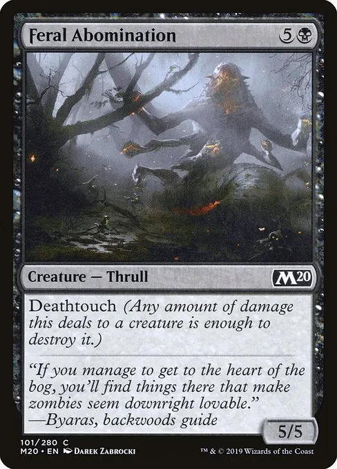 Feral Abomination · Core Set 2020 101/346
