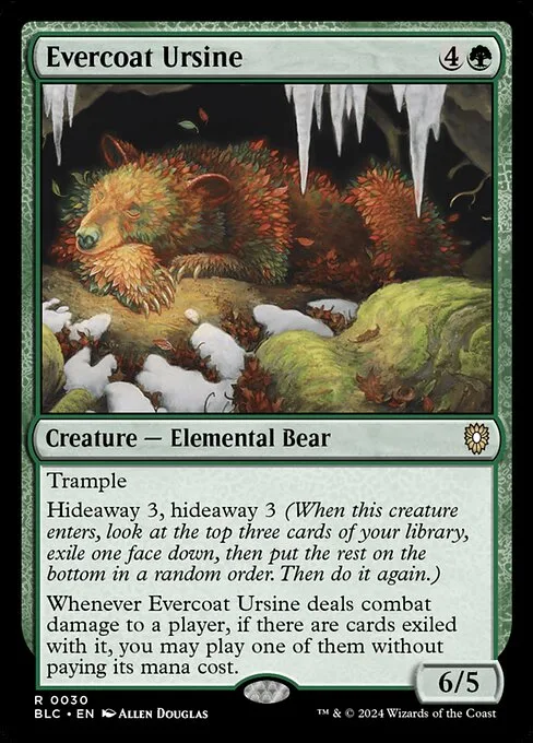 Evercoat Ursine · Bloomburrow Commander 30/356