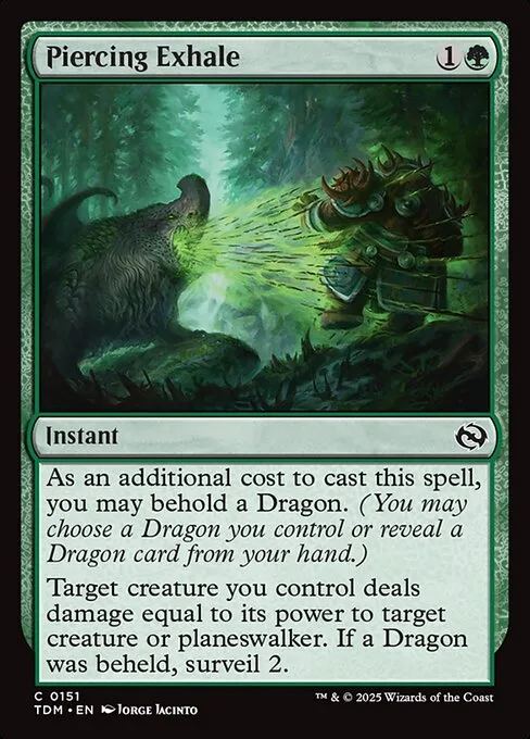 Piercing Exhale · Tarkir: Dragonstorm 151/427