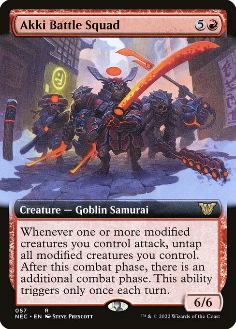 Akki Battle Squad · Neon Dynasty Commander 57/179