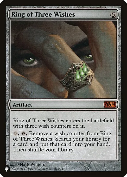 Ring of Three Wishes · The List M14-216/5050
