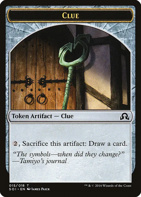 Clue · Shadows over Innistrad Tokens 15/20