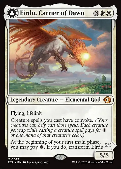 Eirdu, Carrier of Dawn // Isilu, Carrier of Twilight · Lorwyn Eclipsed 13/408