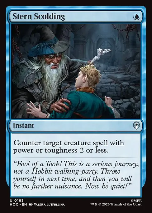 Stern Scolding · The Hobbit Commander 183/7