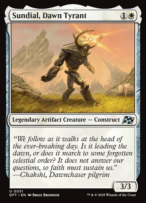 Sundial, Dawn Tyrant · Aetherdrift 31/553
