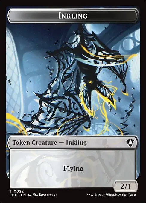 Inkling · Secrets of Strixhaven Commander Tokens 22/30