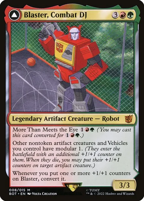 Blaster, Combat DJ // Blaster, Morale Booster · Transformers 8/29