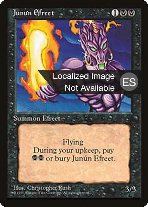 Junún Efreet · Fourth Edition Foreign Black Border 143/378