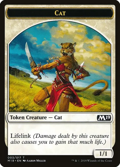 Cat · Core Set 2019 Tokens 3/18