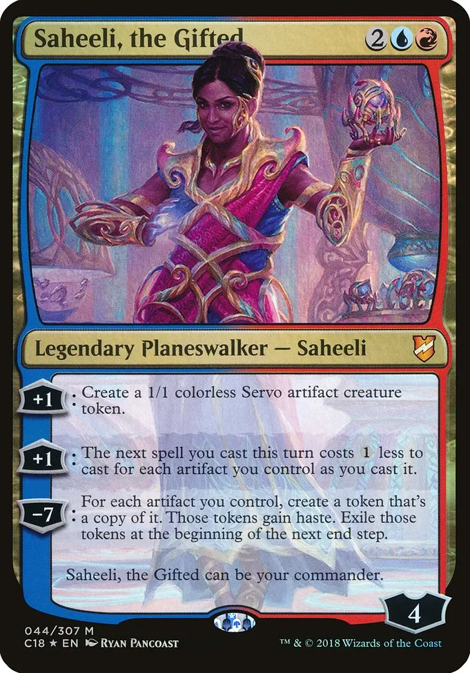 Saheeli, the Gifted · Commander 2018 Oversized 44/4