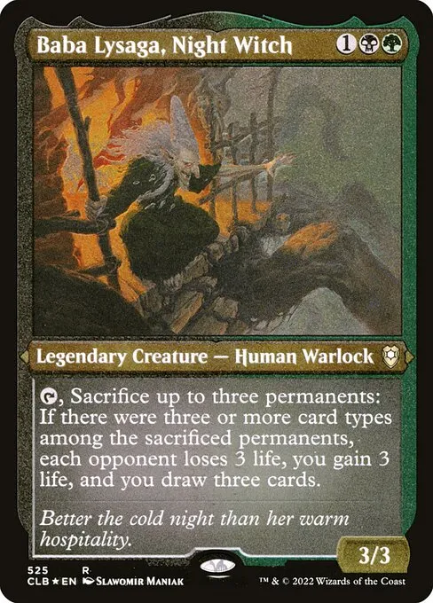 Baba Lysaga, Night Witch · Commander Legends: Battle for Baldur's Gate 525/936