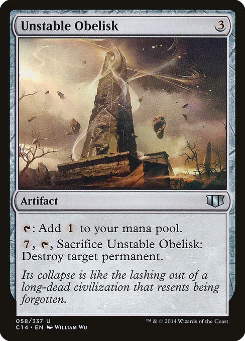 Unstable Obelisk · Commander 2014 58/337