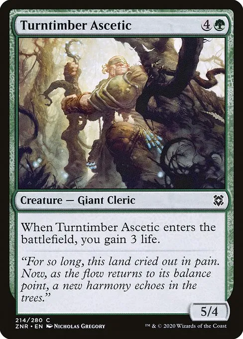 Turntimber Ascetic · Zendikar Rising 214/407