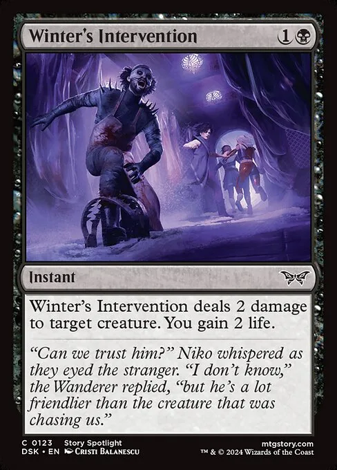 Winter's Intervention · Duskmourn: House of Horror 123/419