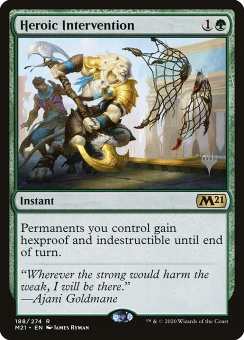 Heroic Intervention · Core Set 2021 Promos 188p/137