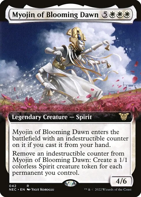 Myojin of Blooming Dawn · Neon Dynasty Commander 42/179