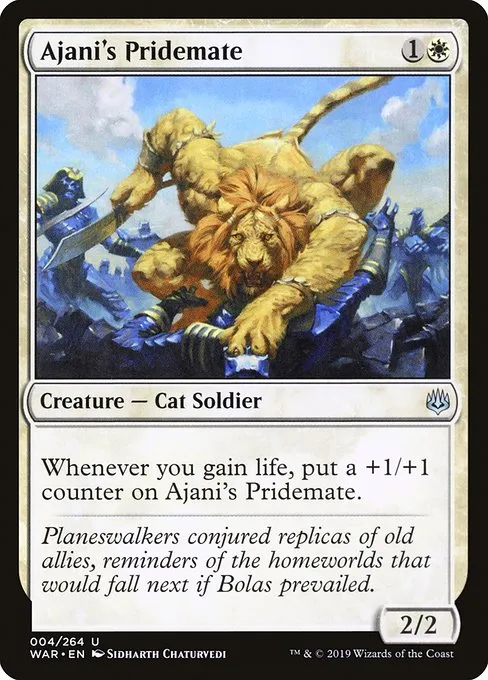 Ajani's Pridemate · War of the Spark 4/312