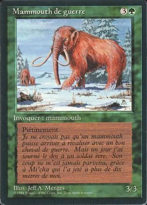 War Mammoth · Foreign Black Border 228/307