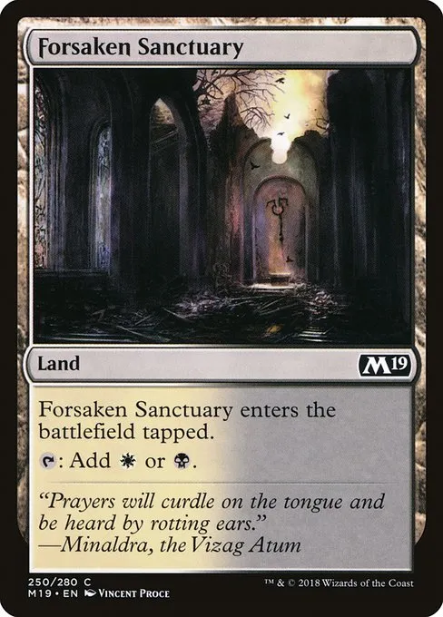 Forsaken Sanctuary · Core Set 2019 250/314