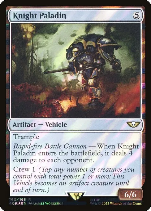 Knight Paladin · Warhammer 40,000 Commander 160★/617