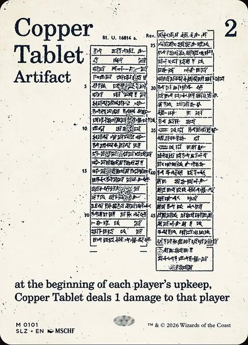 Copper Tablet · The Zeta Set 101/21