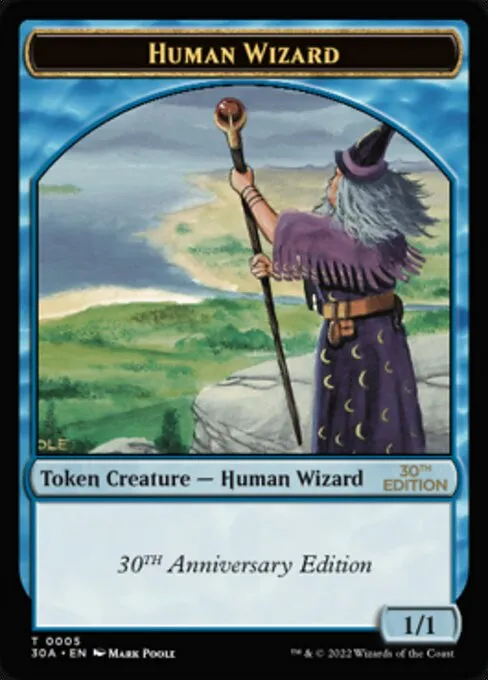 Human Wizard · 30th Anniversary Tokens 5/16