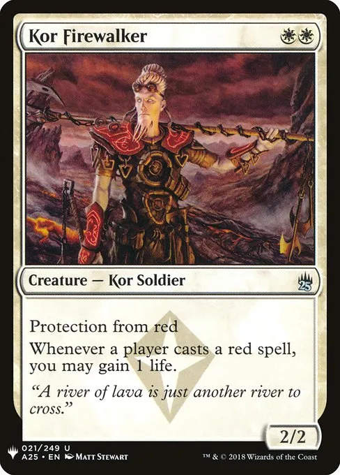 Kor Firewalker · The List A25-21/5050