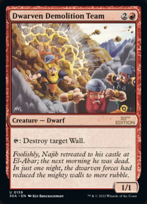 Dwarven Demolition Team · 30th Anniversary Edition 139/594