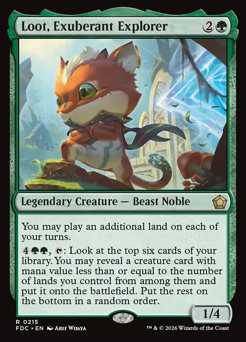 Loot, Exuberant Explorer · Foundations Commander 215/3