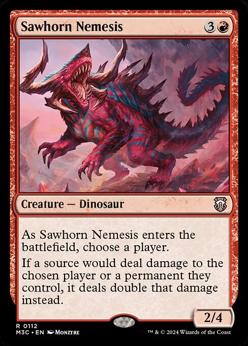 Sawhorn Nemesis · Modern Horizons 3 Commander 112/398