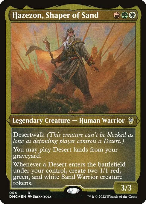 Hazezon, Shaper of Sand · Dominaria United Commander 54/240