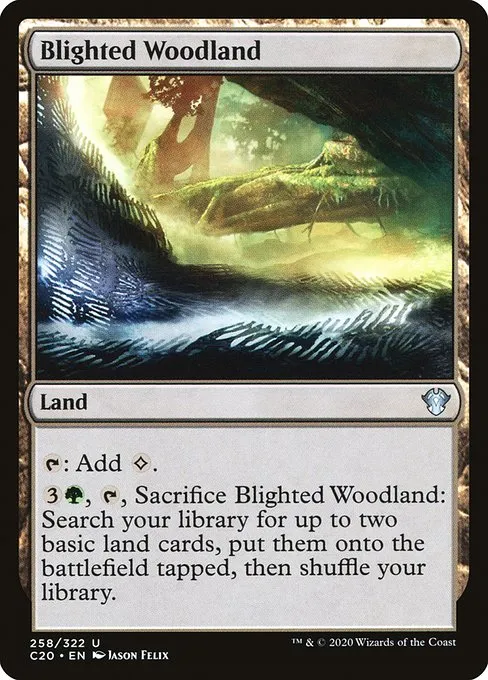 Blighted Woodland · Commander 2020 258/322