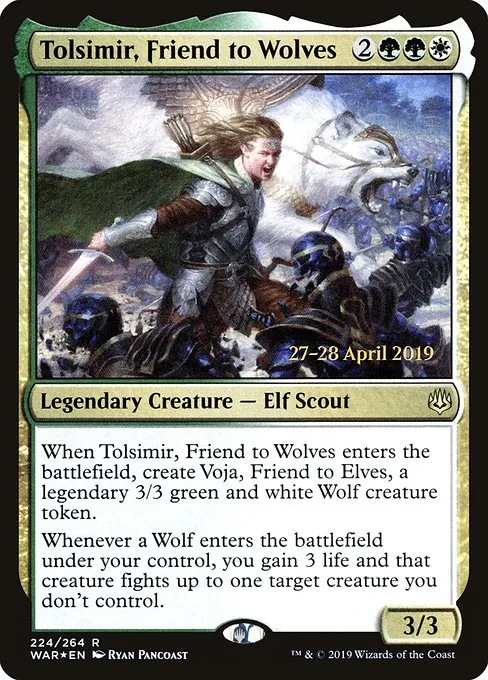 Tolsimir, Friend to Wolves · War of the Spark Promos 224s/176