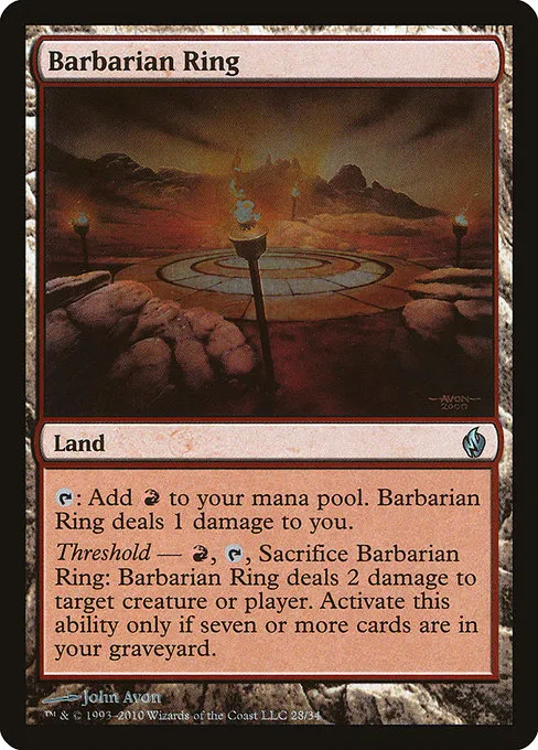 Barbarian Ring · Premium Deck Series: Fire and Lightning 28/34