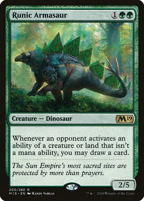 Runic Armasaur · Core Set 2019 200/314
