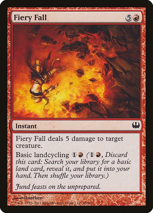 Fiery Fall · Duel Decks: Knights vs. Dragons 76/81