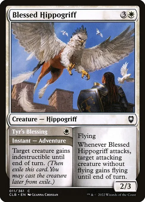 Blessed Hippogriff // Tyr's Blessing · Commander Legends: Battle for Baldur's Gate 11/936