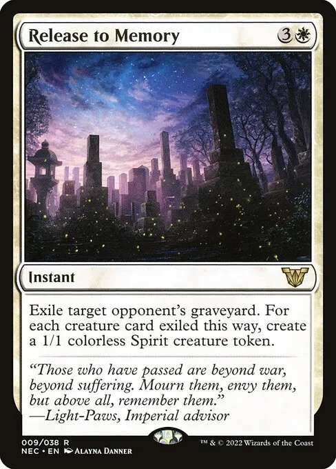 Release to Memory · Neon Dynasty Commander 9/179