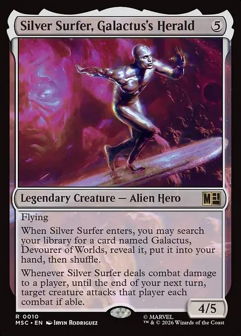 Silver Surfer, Galactus's Herald · Marvel Super Heroes Commander 10/9