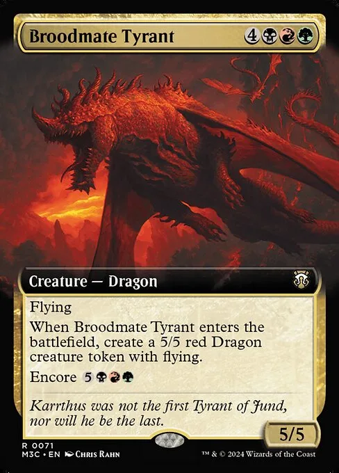 Broodmate Tyrant · Modern Horizons 3 Commander 71/398