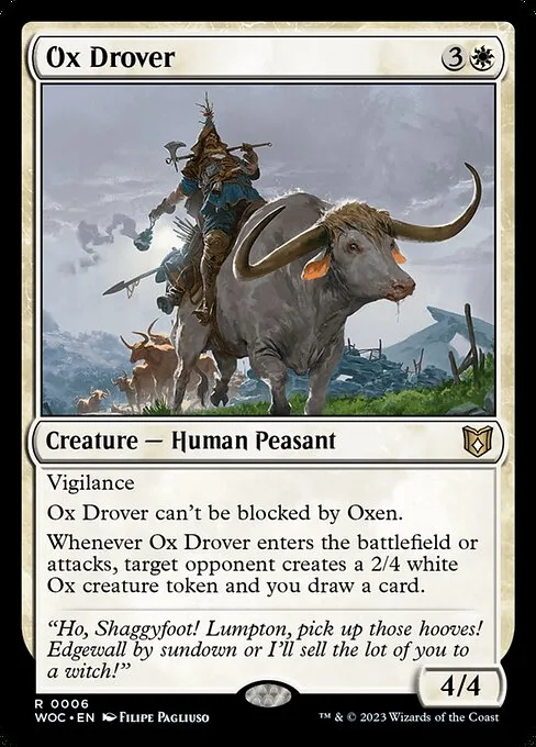 Ox Drover · Wilds of Eldraine Commander 6/173