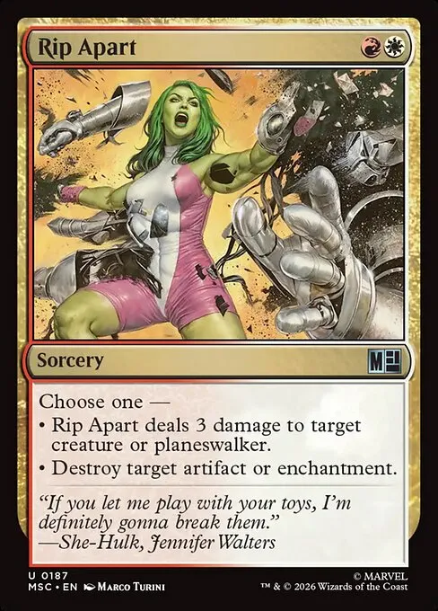 Rip Apart · Marvel Super Heroes Commander 187/9